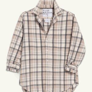 Frank & Eileen 'Eileen' Relaxed Button-Up Shirt Italian Flannel XL NWT